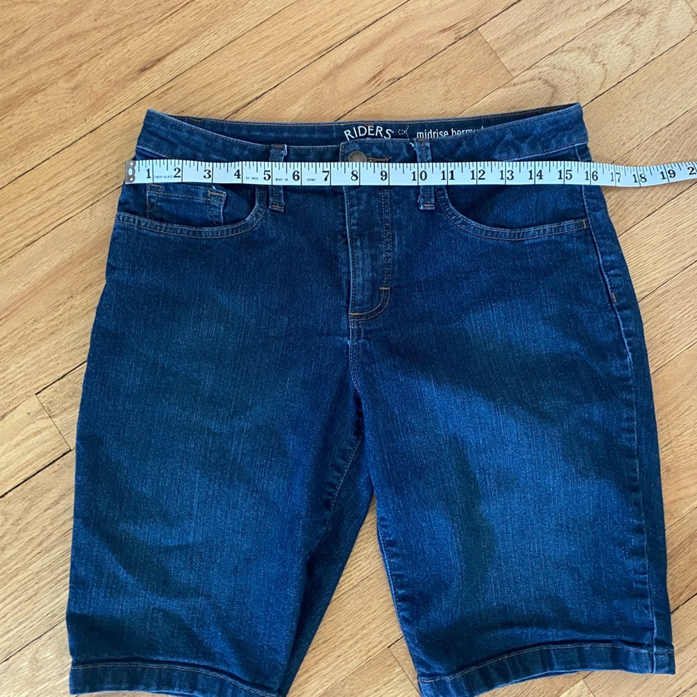 Lee Midrise Bermuda Denim Shorts